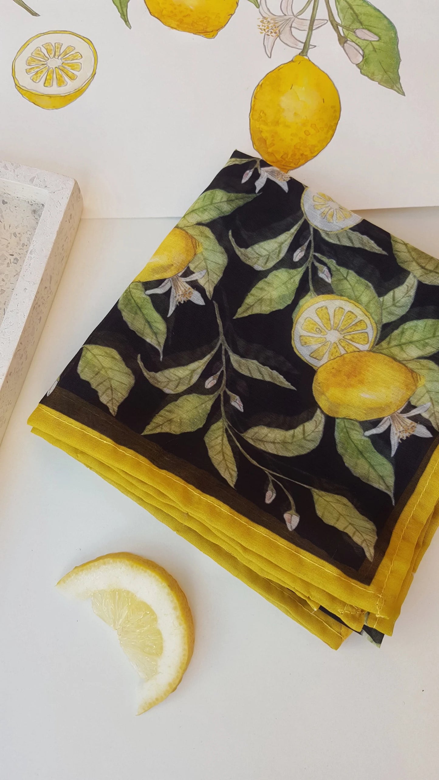 Pañuelo mediano Limones