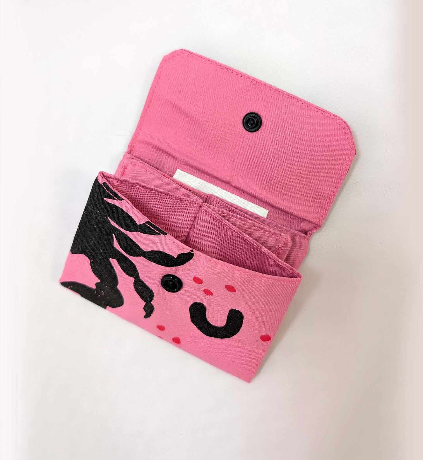 Monedero ROSA linograbado