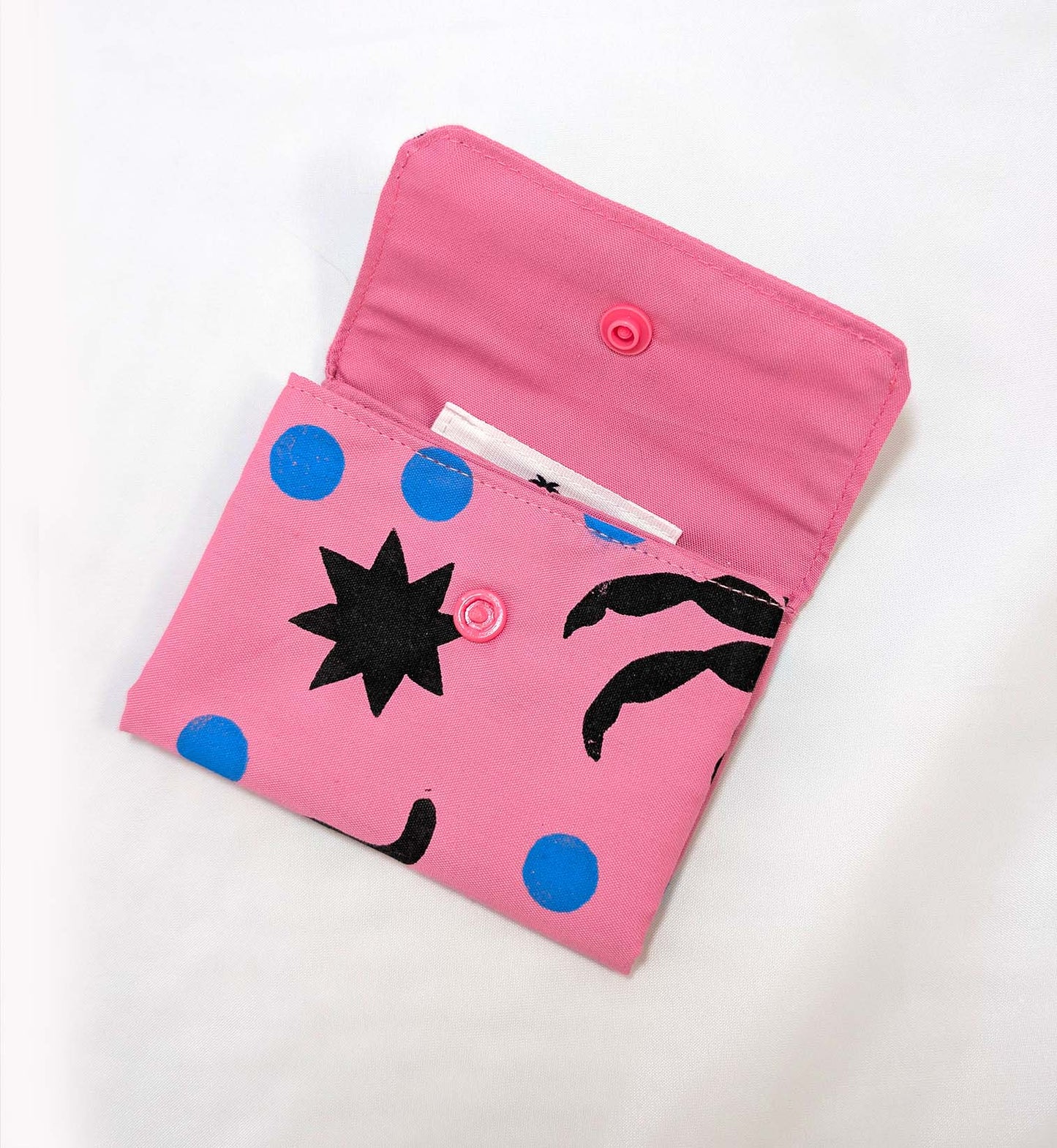 Monedero ROSA linograbado