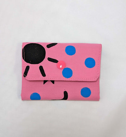 Monedero ROSA linograbado