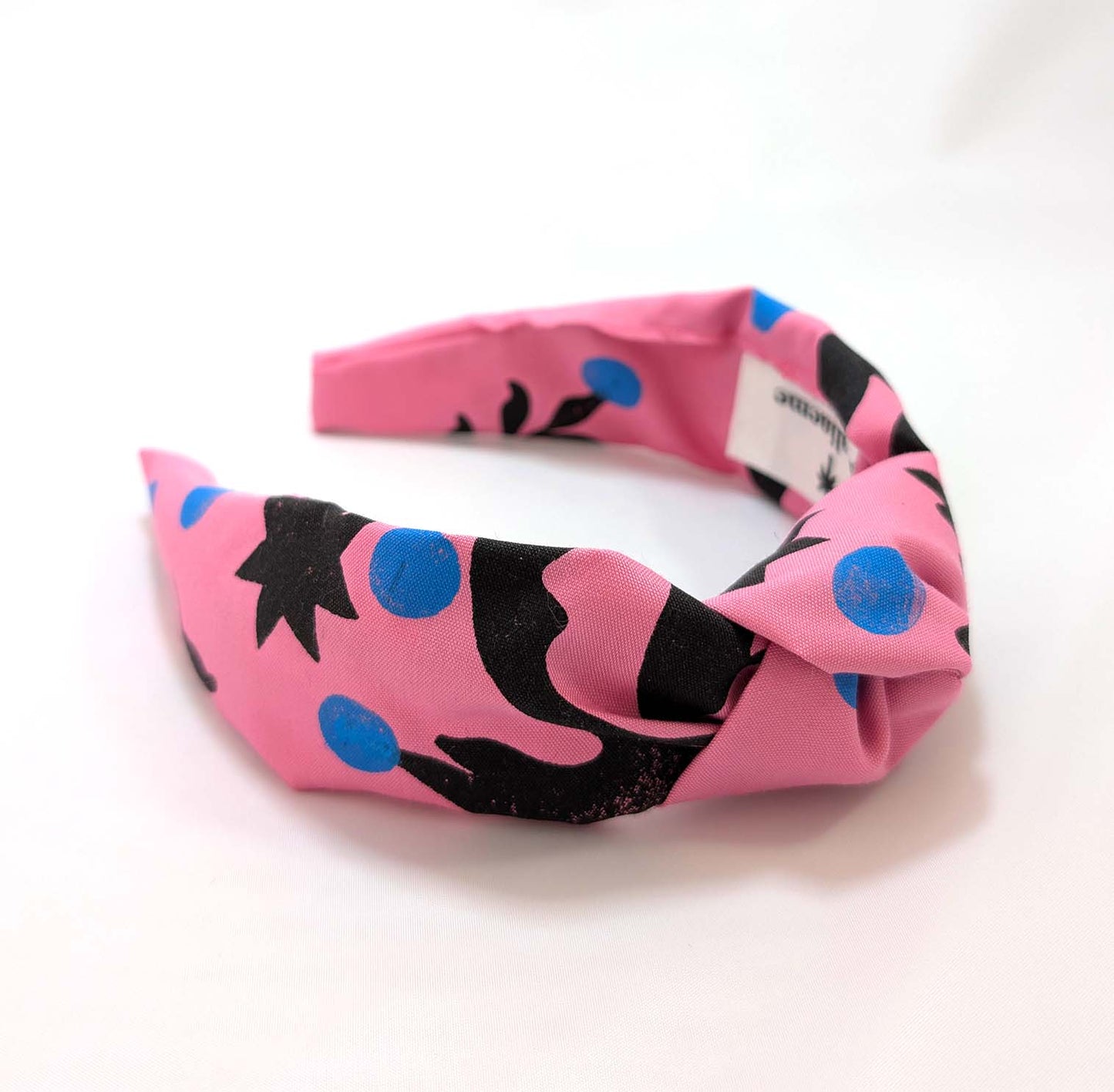Pasada/felpa/diadema ROSA linograbado