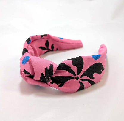 Pasada/felpa/diadema ROSA linograbado