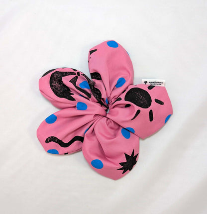 Coleteros FLOR ROSA linograbado
