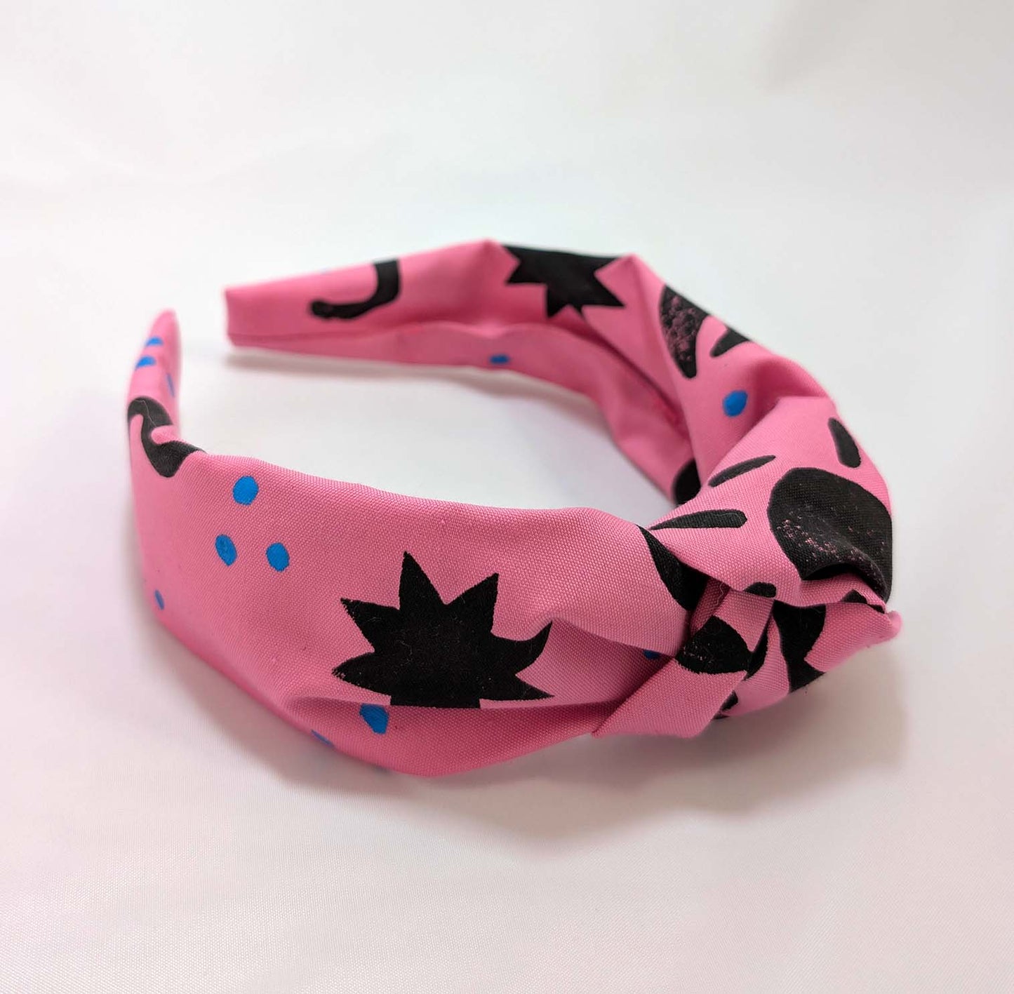 Pasada/felpa/diadema ROSA linograbado
