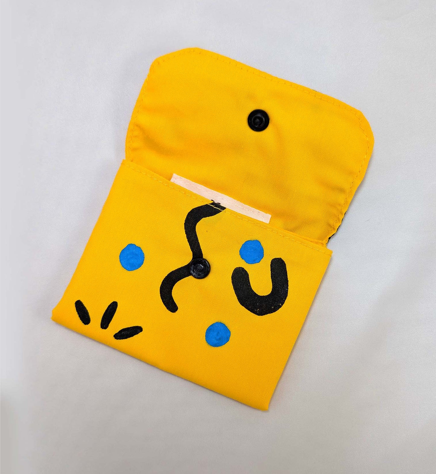 Monedero AMARILLO linograbado