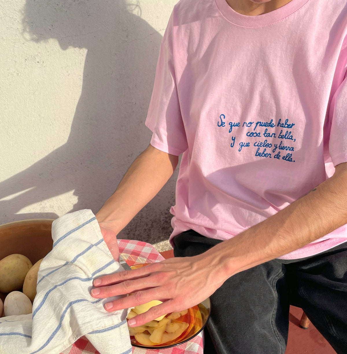 Camiseta Botijo (Rosa y azul)