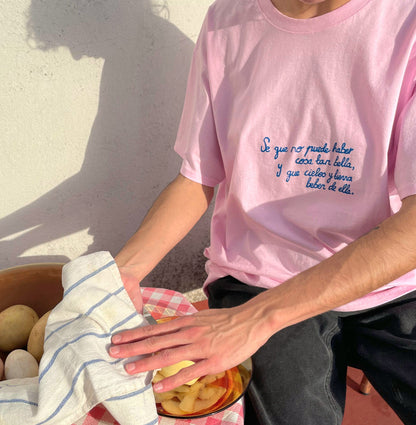 Camiseta Botijo (Rosa y azul)
