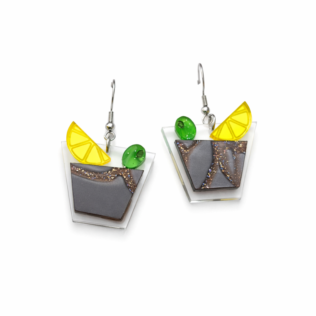 Pendientes de Vermú con aceituna