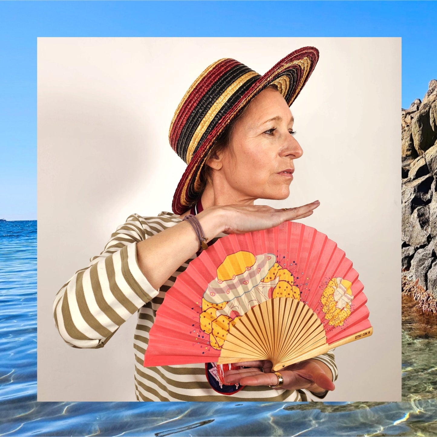 Abanico Medusa huevo frito