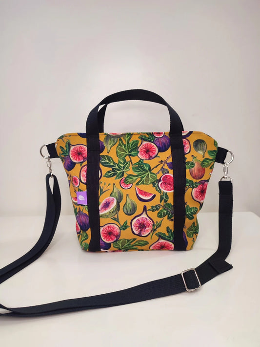 Bolso mostaza higos