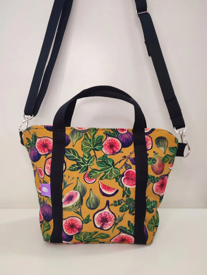 Bolso mostaza higos