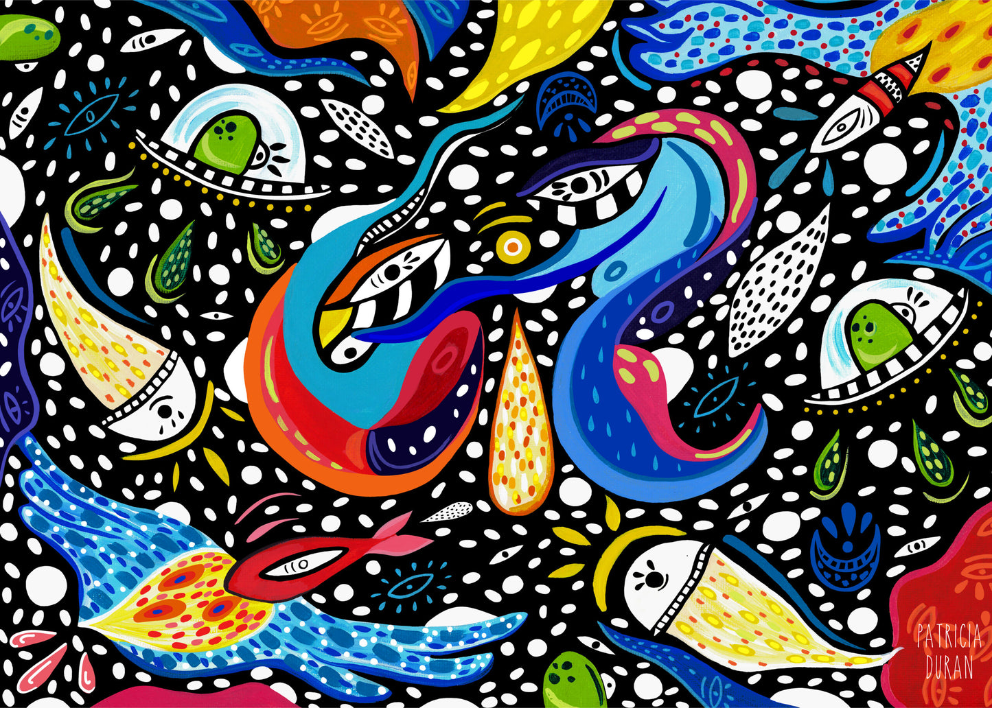 Pañuelo Universo (Azul) - Tribu