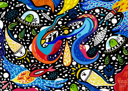 Pañuelo Universo (Azul) - Tribu