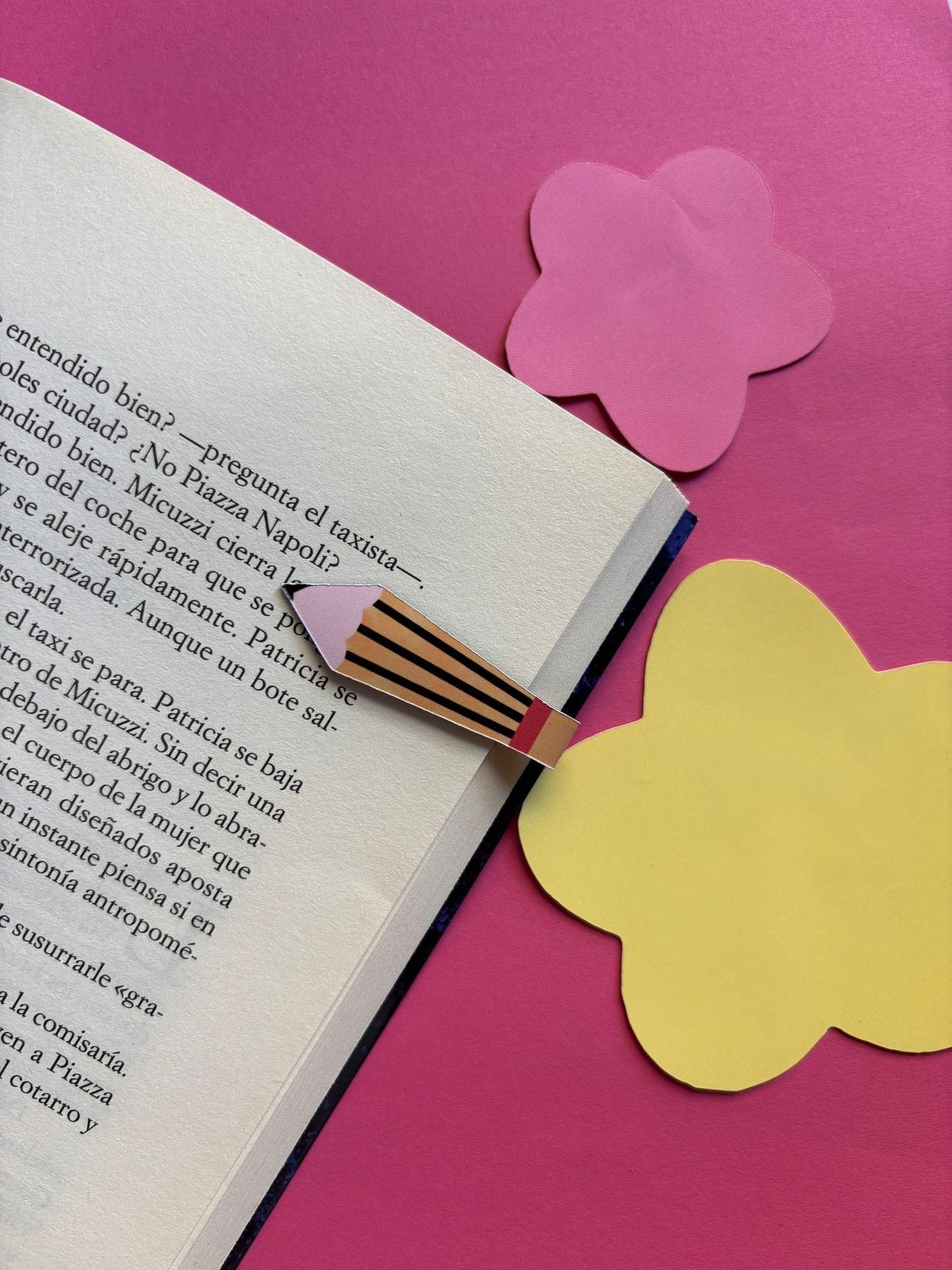 Marcapáginas magnético lapíz