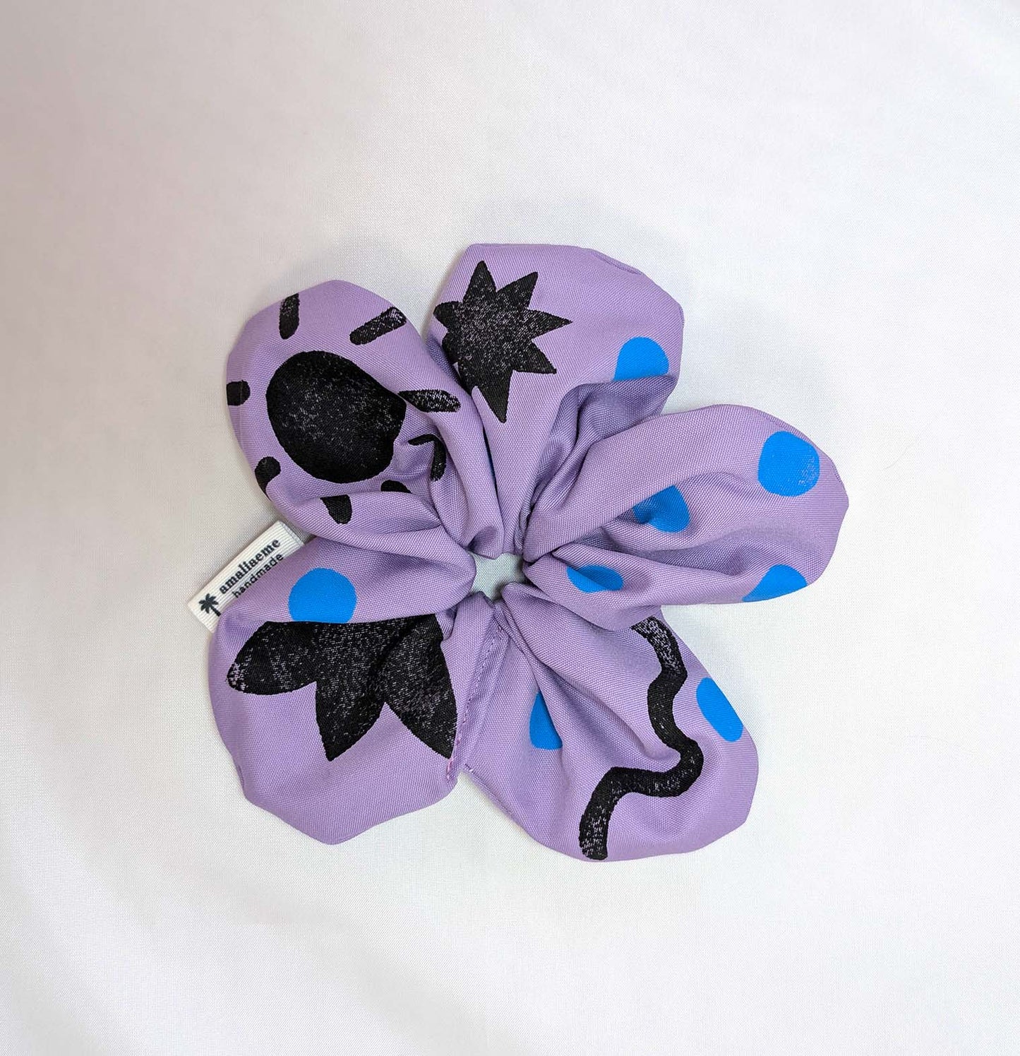 Coleteros FLOR LILA linograbado