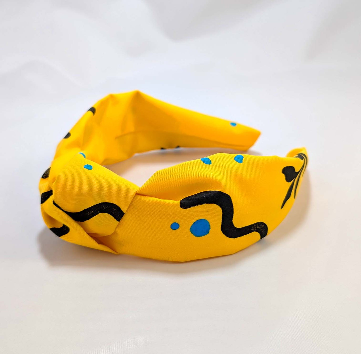 Pasada/felpa/diadema AMARILLO linograbado