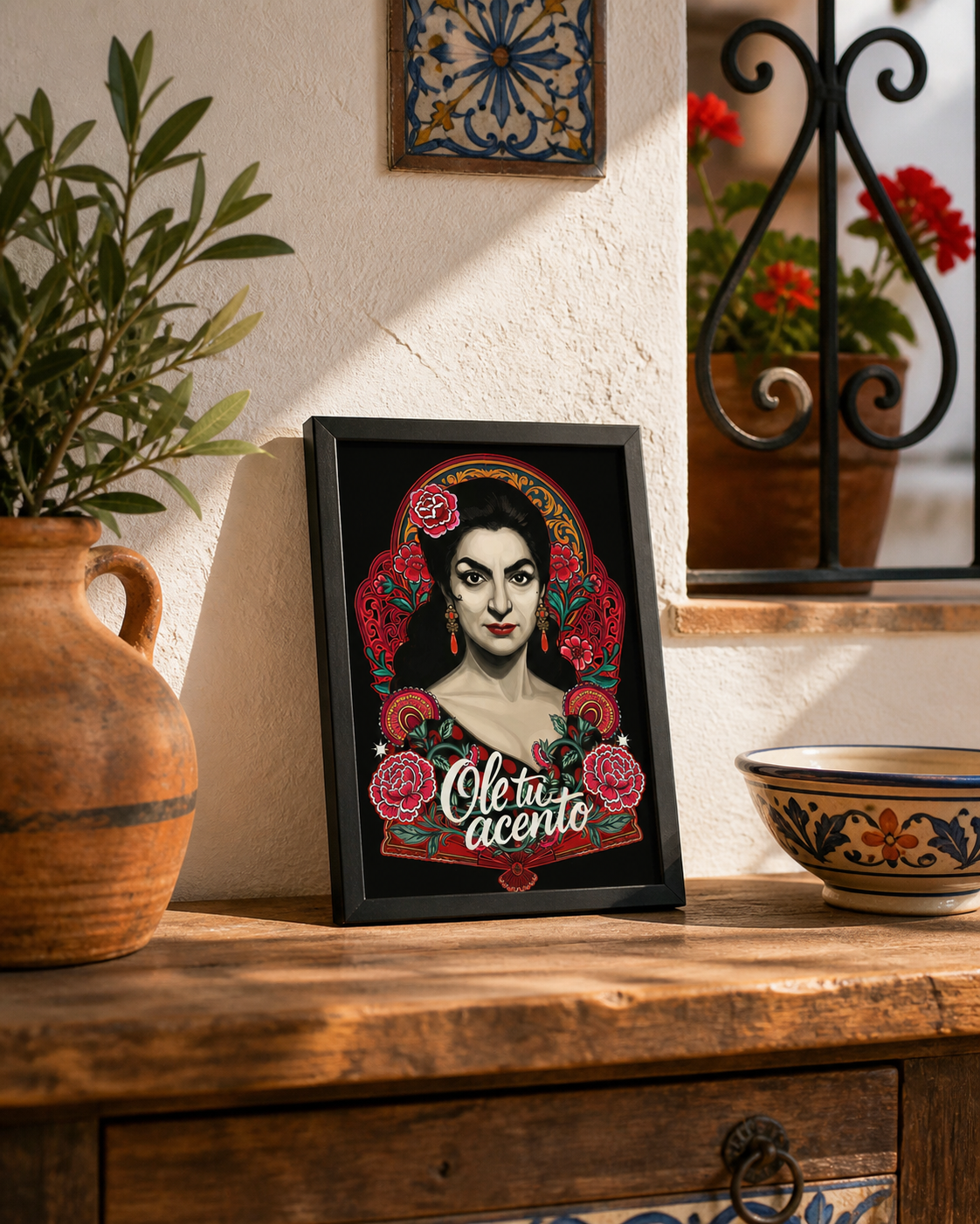 Lámina Lola Flores ole tu acento