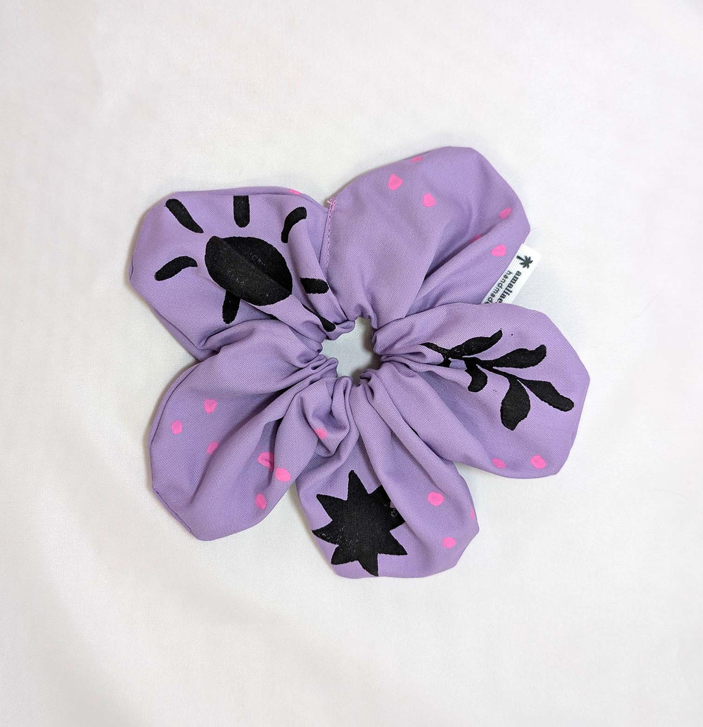 Coleteros FLOR LILA linograbado
