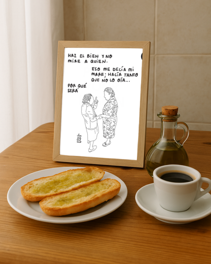 Lámina Haz el bien y no mire a quien