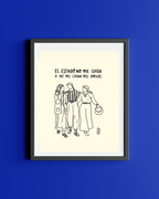 Art Print The state does not take care of me, my friends take care of me