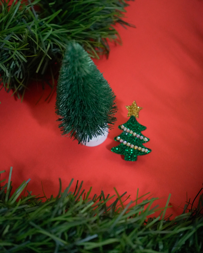 Pin Árbol de Navidad Estrella de color