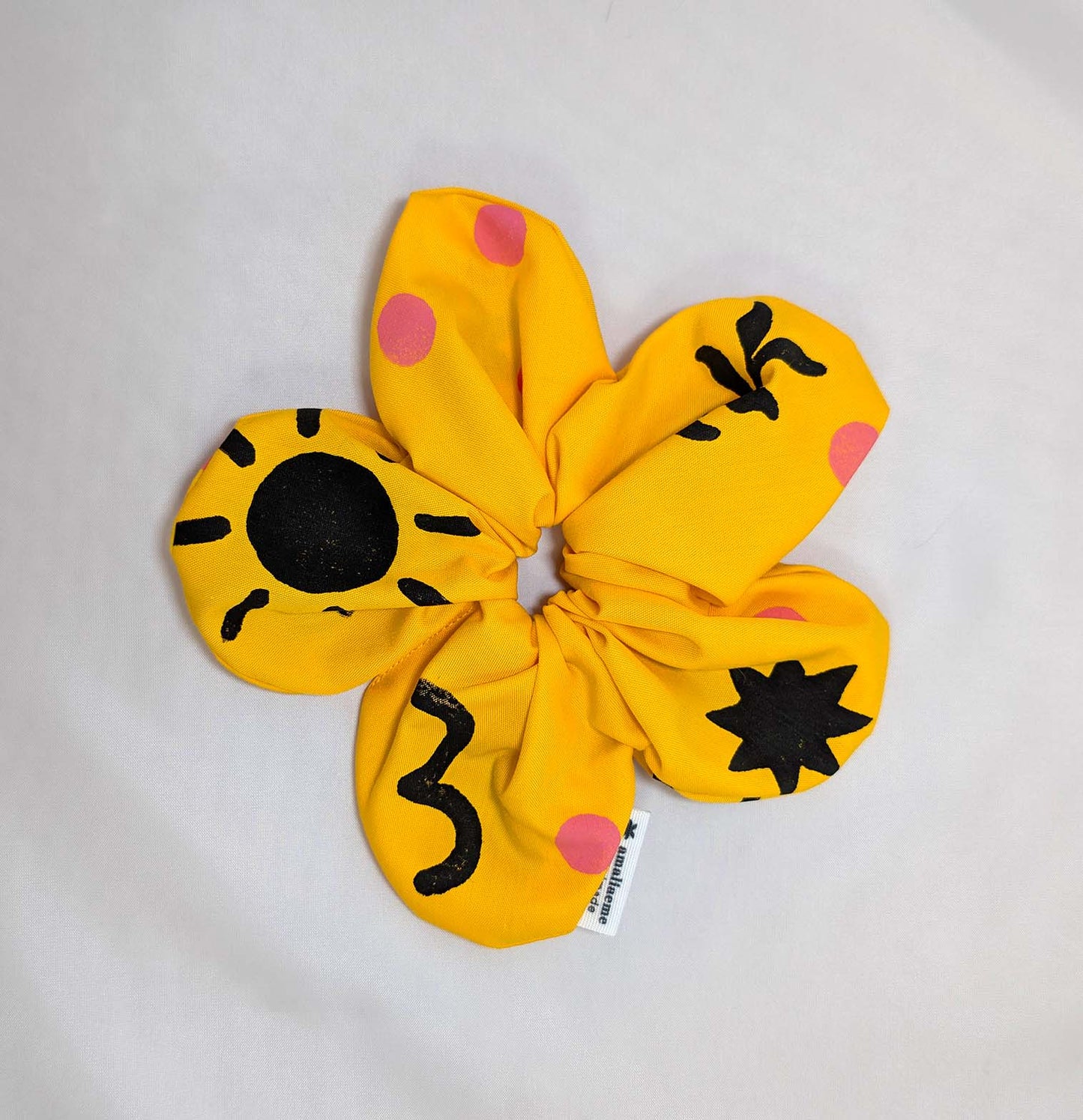 Coleteros FLOR AMARILLA linograbado