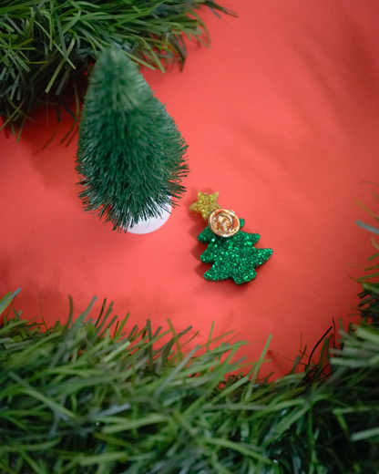 Pin Árbol de Navidad Estrella de color
