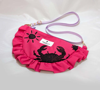 Bolsos estampados a mano linograbado - media luna