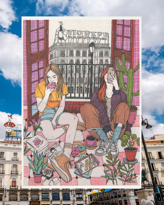 A4 sheet Girls breakfast Tio Pepe