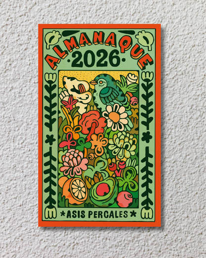 Calendario Almanaque Percales 2026