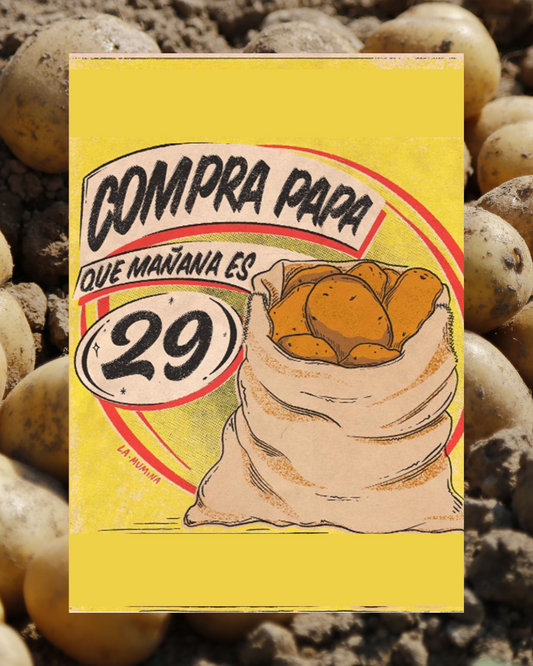 Lámina Compra papa que mañana es 29