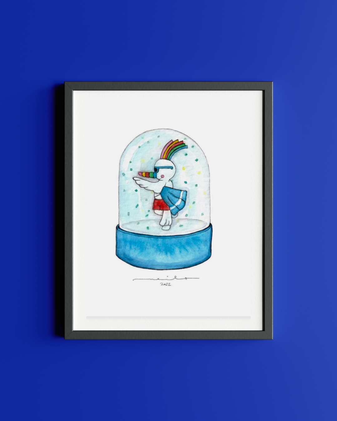 Lámina Curro de veraneo en bola de nieve