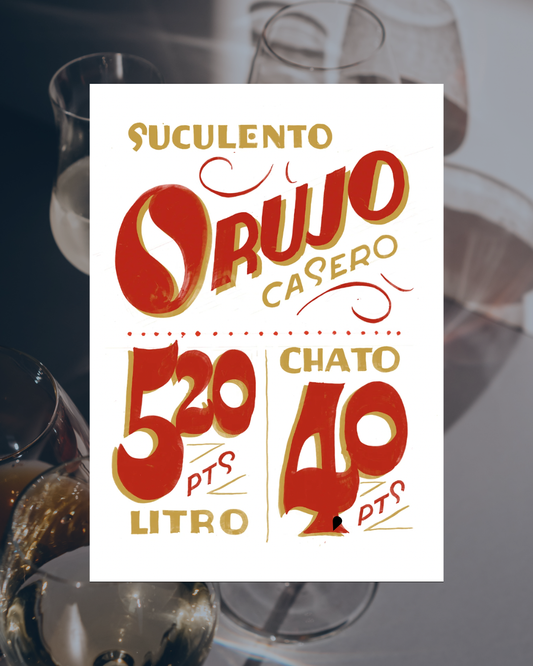 Lámina Suculento orujo casero