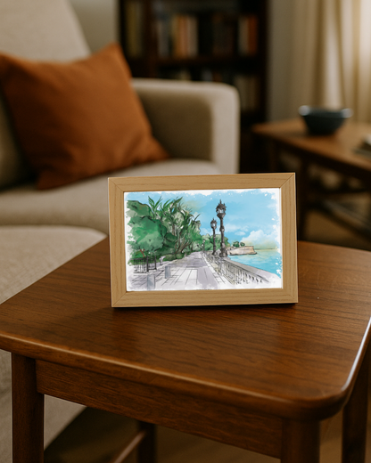 Lámina La Alameda acuarela