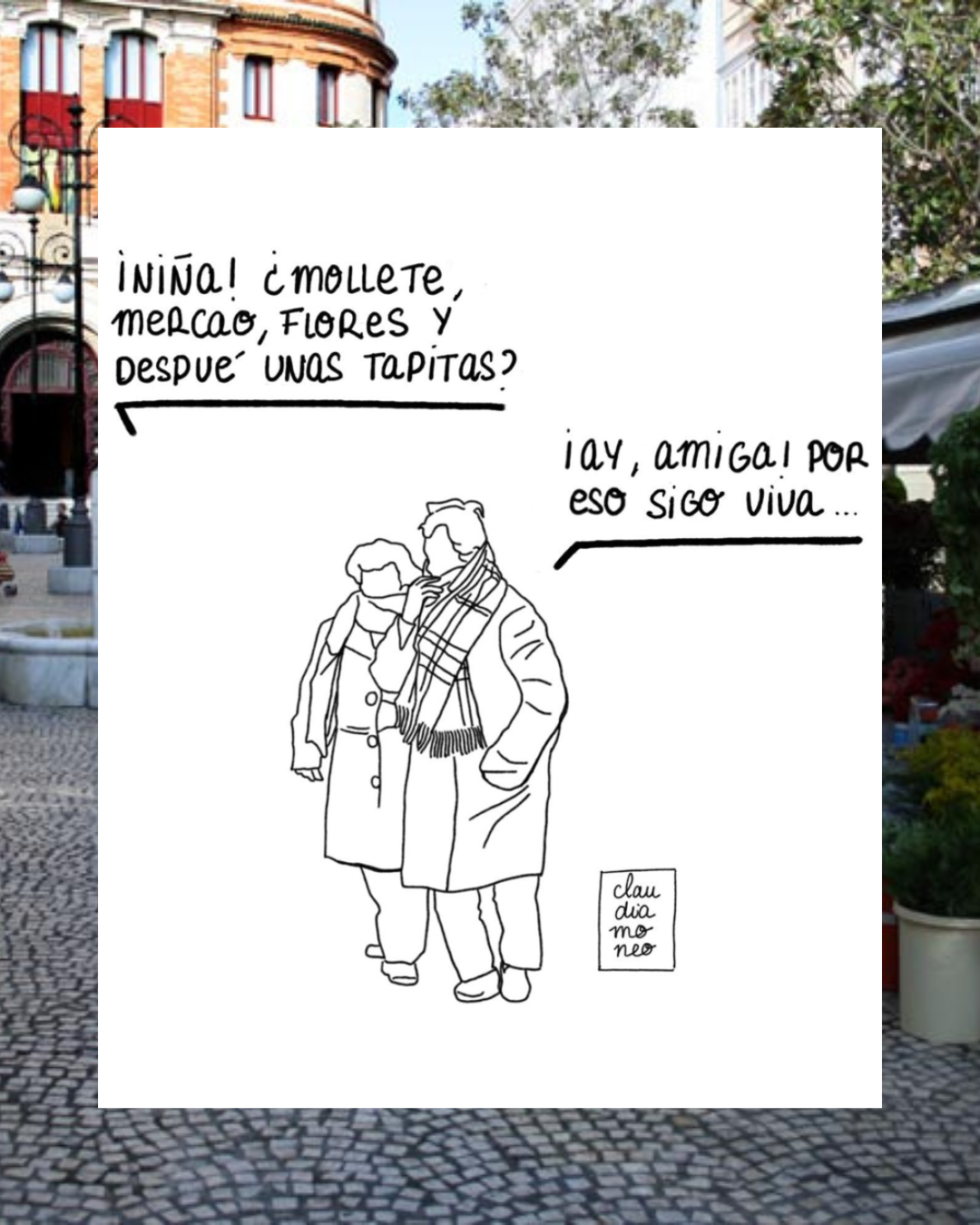 Lámina Mollete Mercao y Flores y despué una tapita