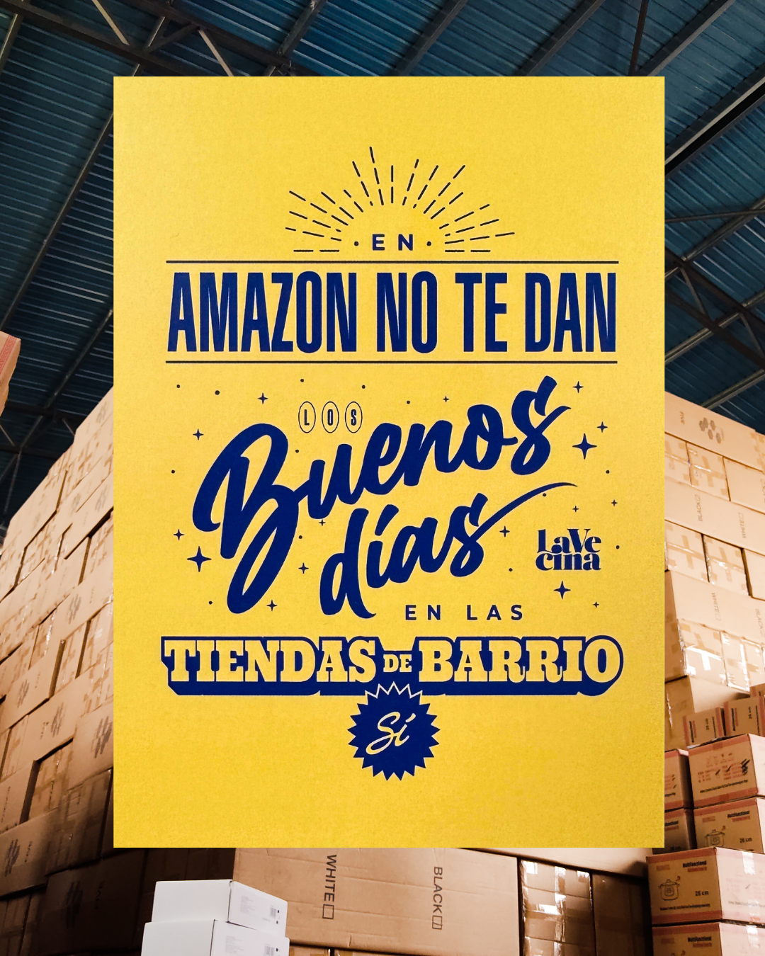 Lámina Buenos días Amazon La Vecina