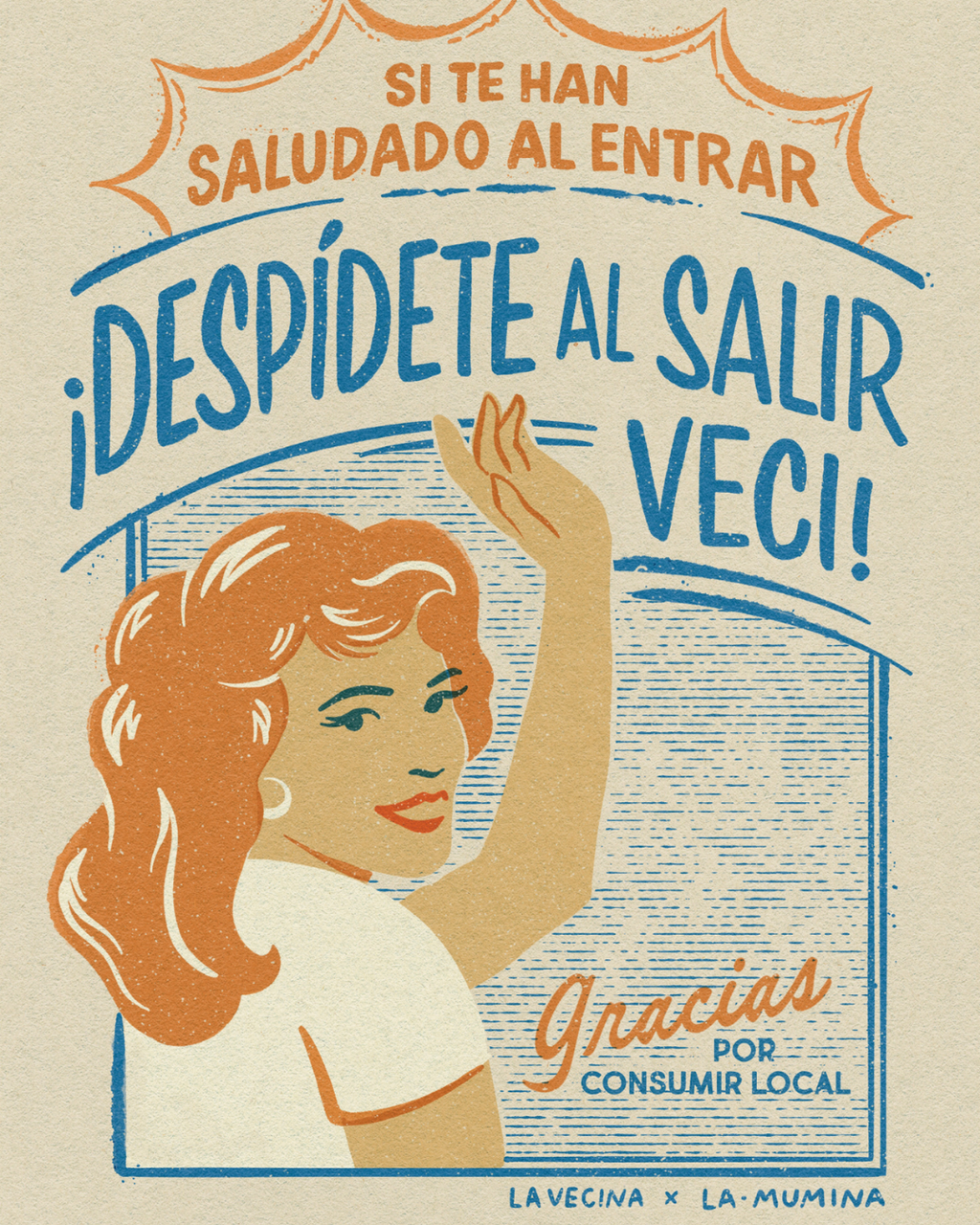 Lámina Si te han saludado al entrar