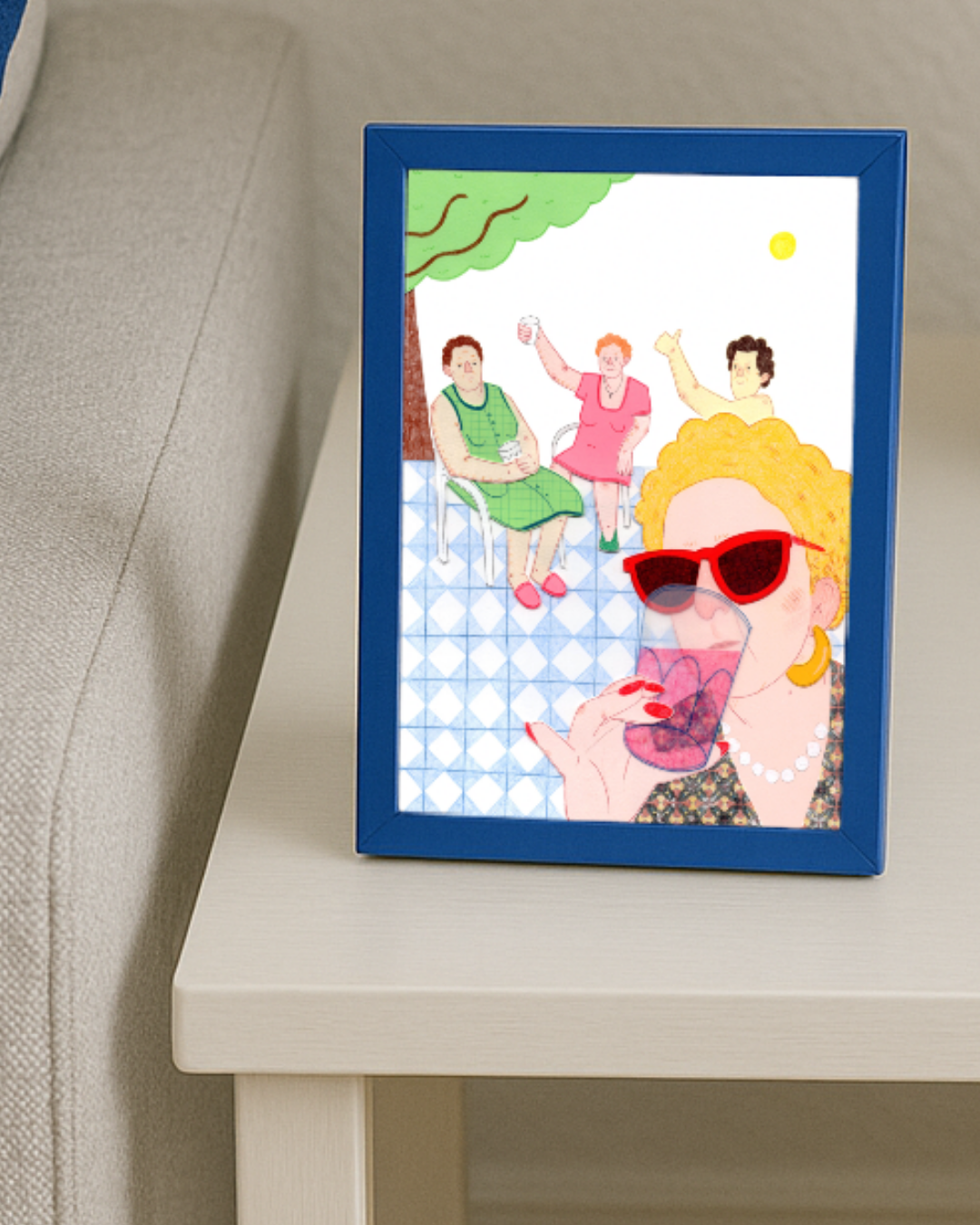 Lámina Señoras a la fresca