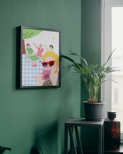 Lámina Señoras a la fresca