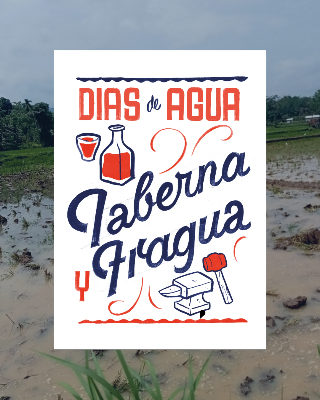 Lámina Días de agua Taberna Fragua