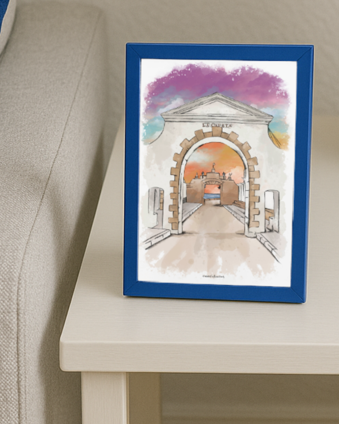 Lámina La Caleta - puerta