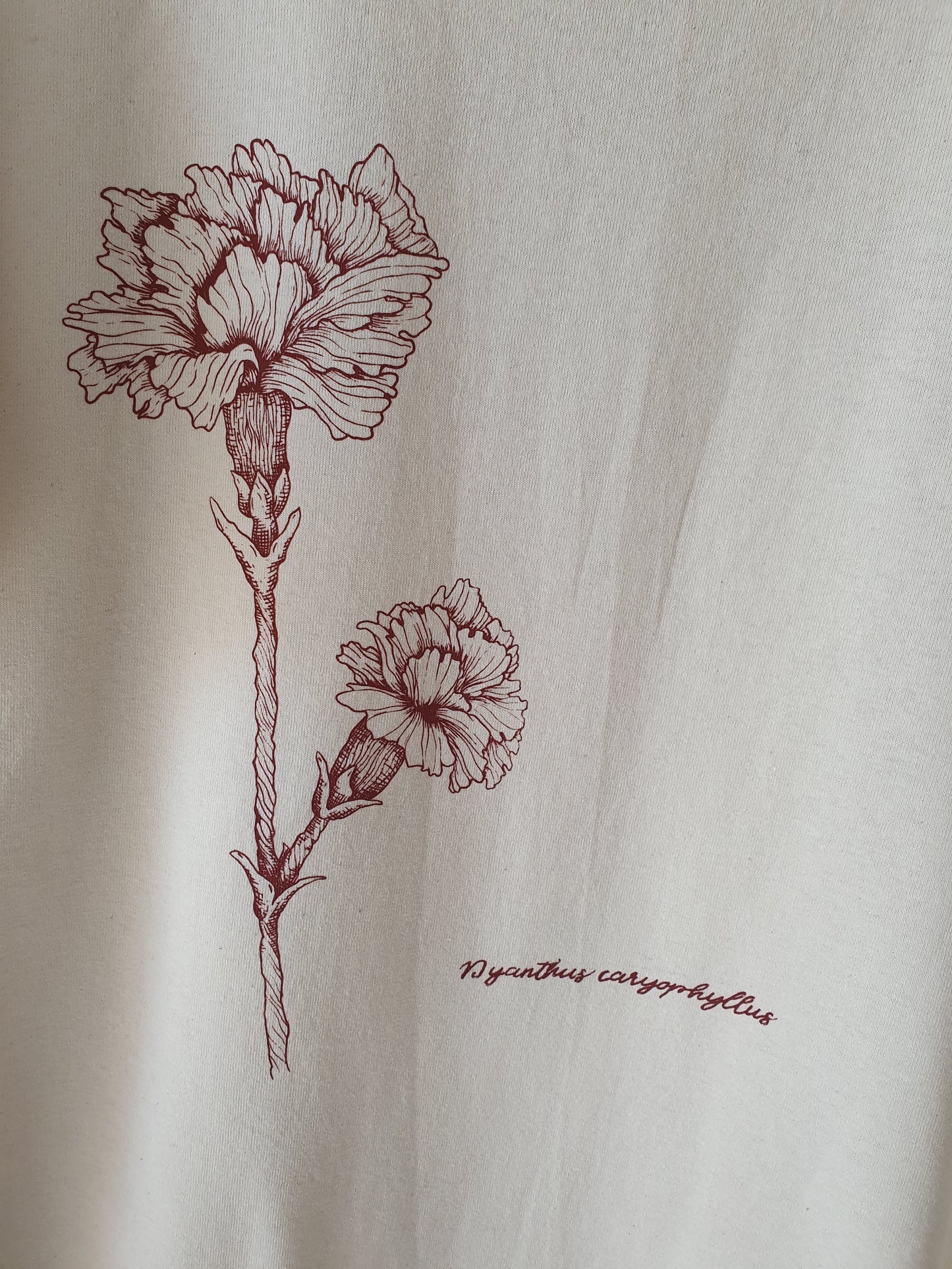 Camiseta Clavel Botánico