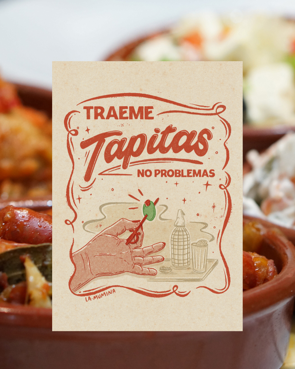Lámina Tráeme tapitas, no problemas