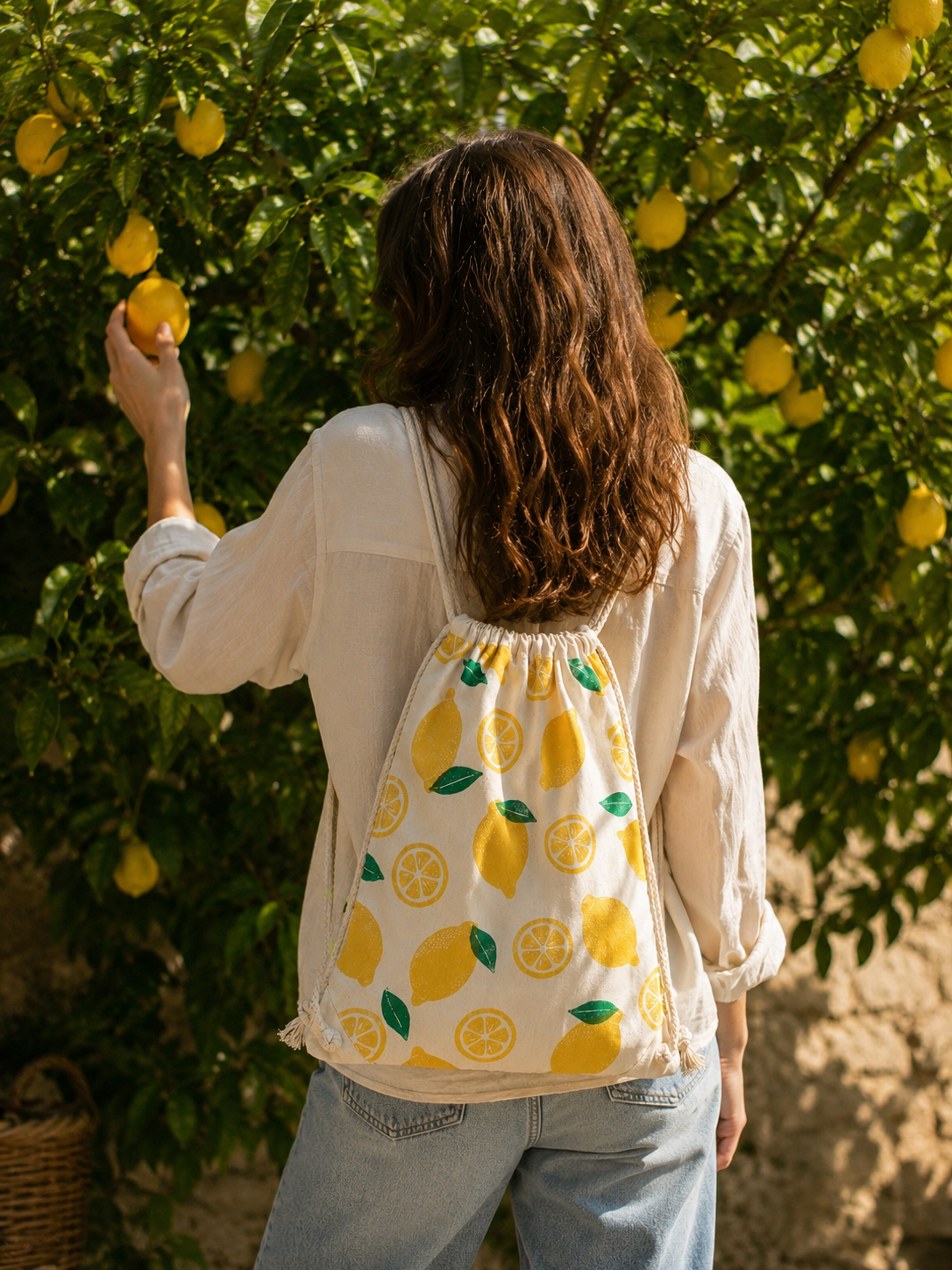 Mochila cuerdas - Limones