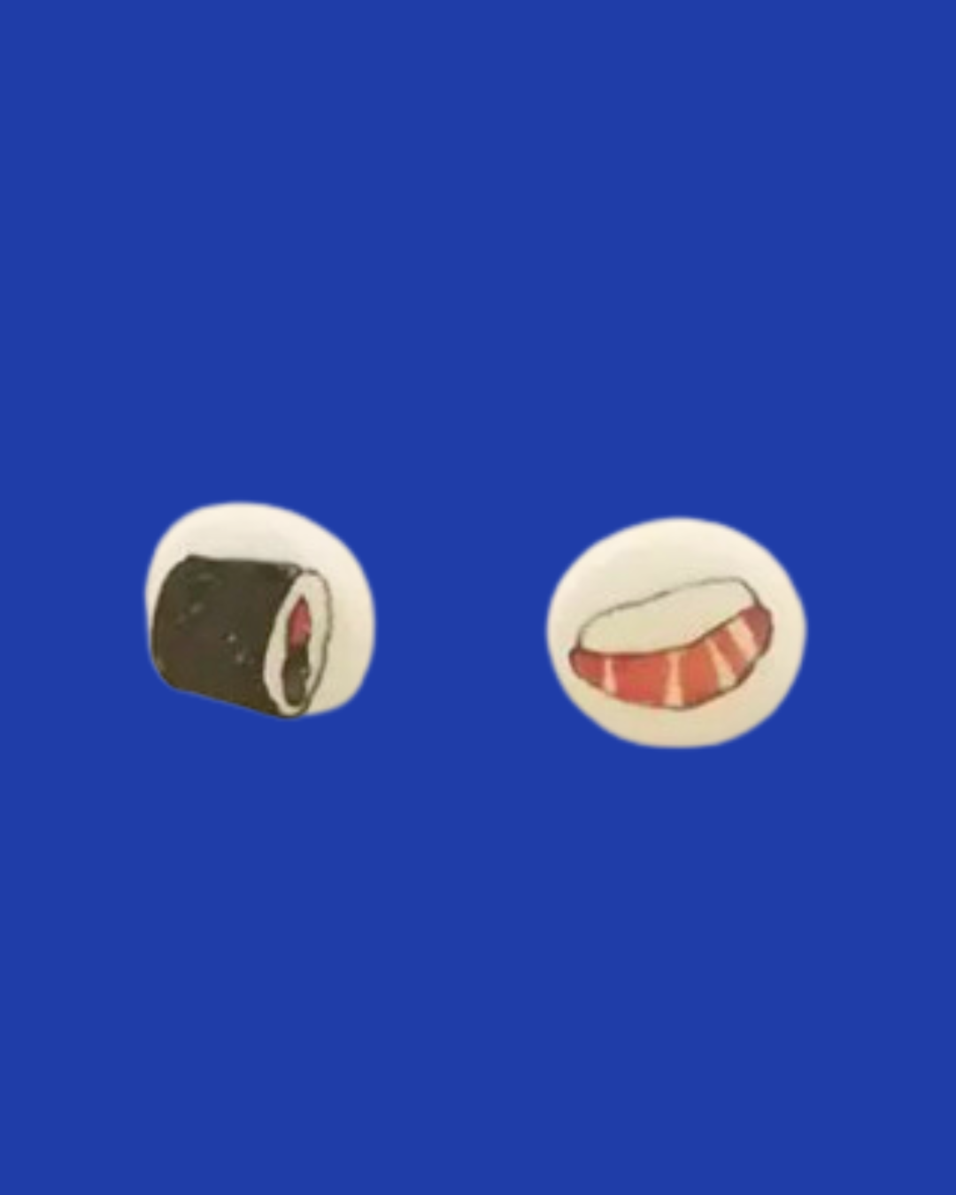 Pendientes botón Sushi