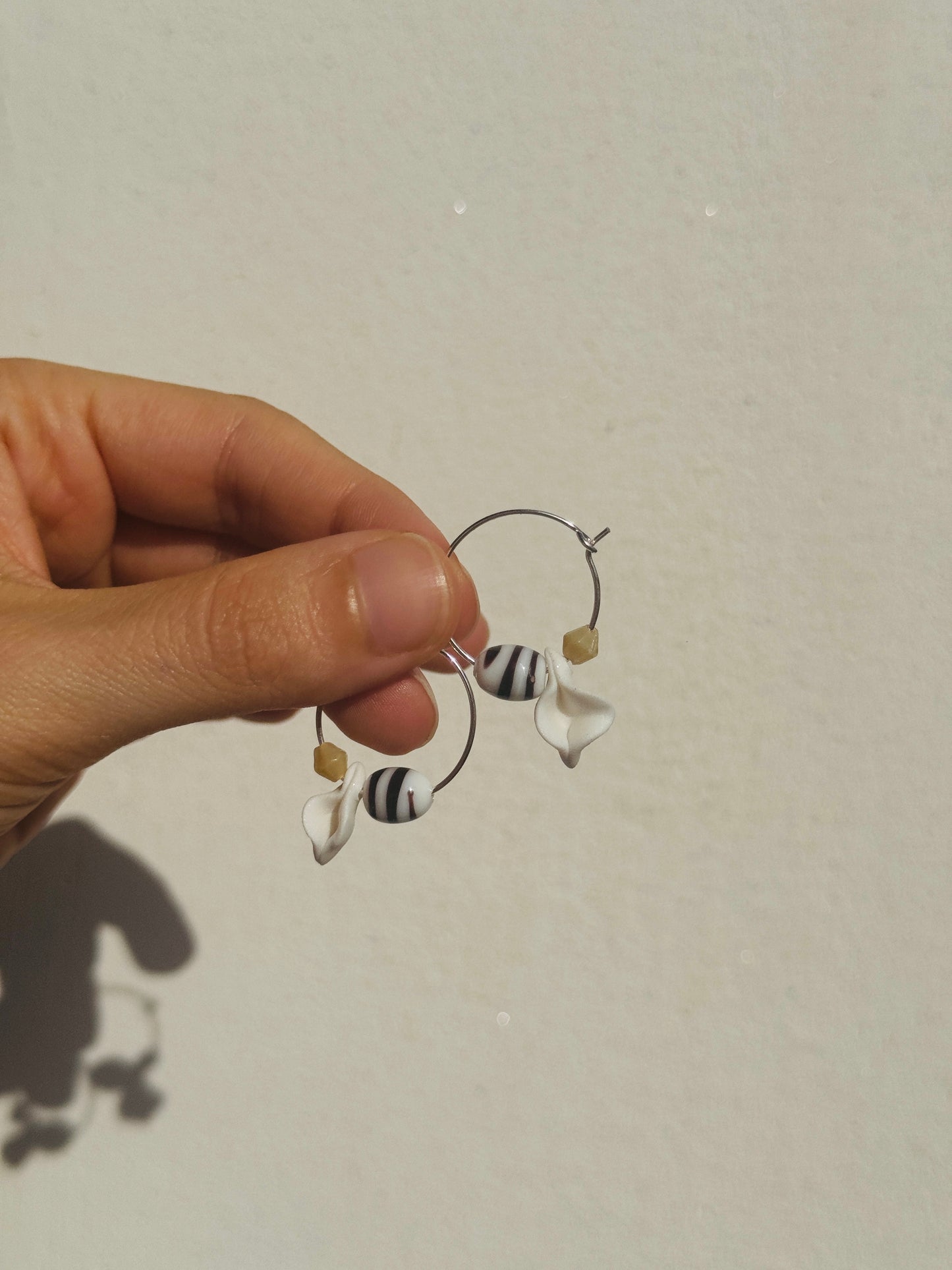 Pendientes coño cerámica y bolitas