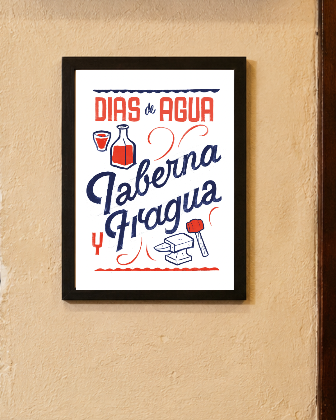 Lámina Días de agua Taberna Fragua