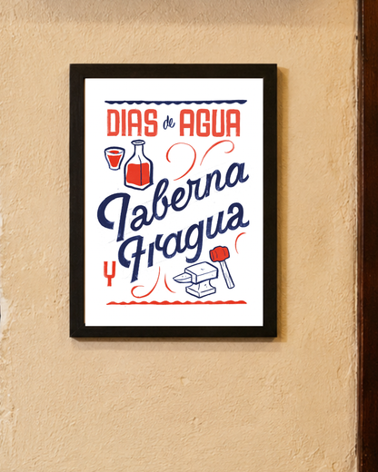 Lámina Días de agua Taberna Fragua