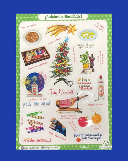 Pegatinas Andalusian Navidades