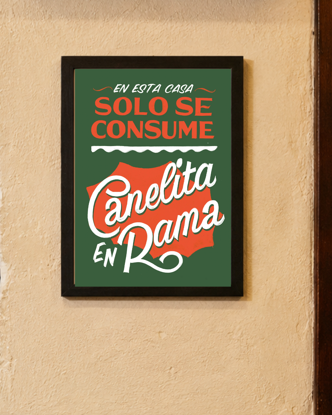 Lámina En esta casa Canelita en Rama